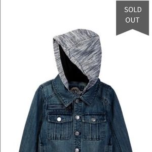 Urban republic denim jacket with hood